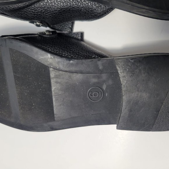 A New Day Women's Black Karoline Studded Fringe Backless Loafer Mules Size 6 - Picture 8 of 10